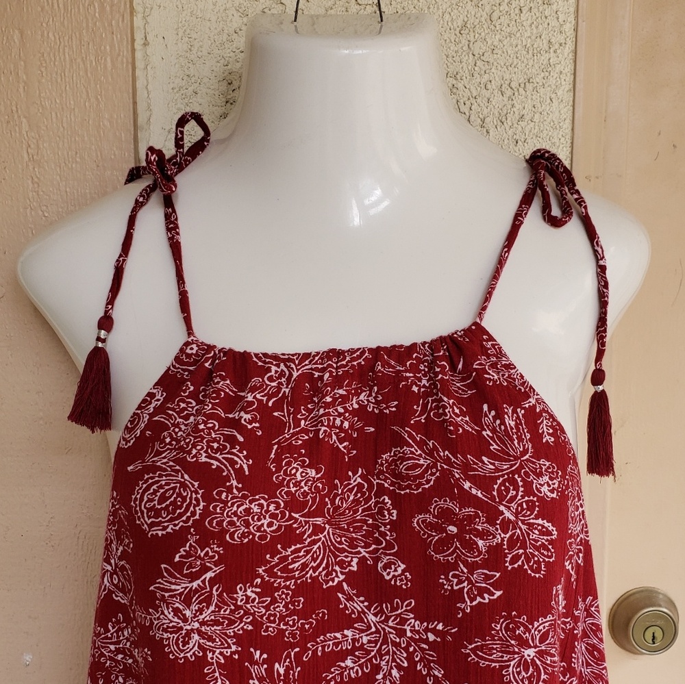 New OLD NAVY spaghetti strap boho dress SMALL - Picture 4 of 8